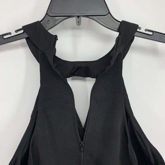 Jodi Kristopher Top lack Cropped Keyhole Halter Sleeveless - Picture 8 of 9